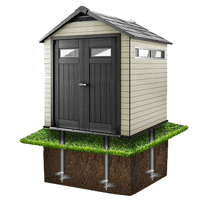 Винтовые сваи для бытовки, хозблока, сарая в Ясногорске